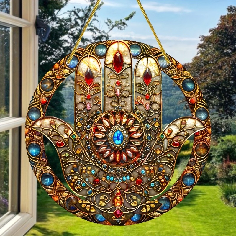 ✨Charming bohemian painted window pendants😻