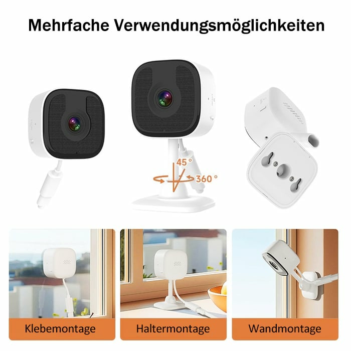 🔥 kristallklare Sicherheitskamera 🎥 Farbige Nachtsicht 🌙 24/7 Aufzeichnung & Smart Alerts 🚨 Einfache Installation! 🔒