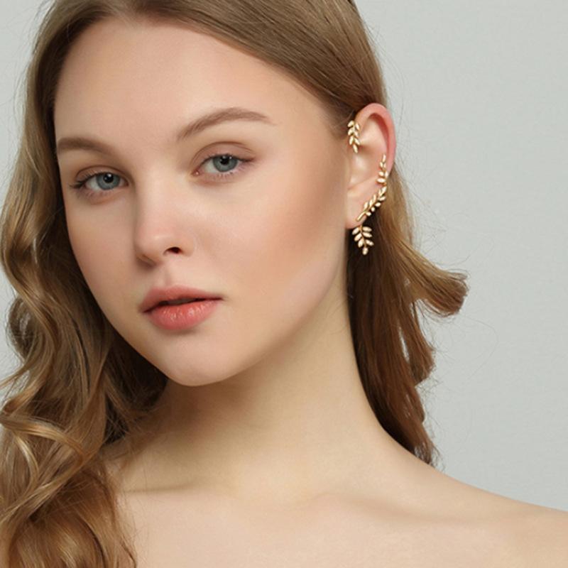 (🔥Women's Day Sale- 50% OFF) Fancy Leaf Ear Cuff- Buy 2 Free Shipping