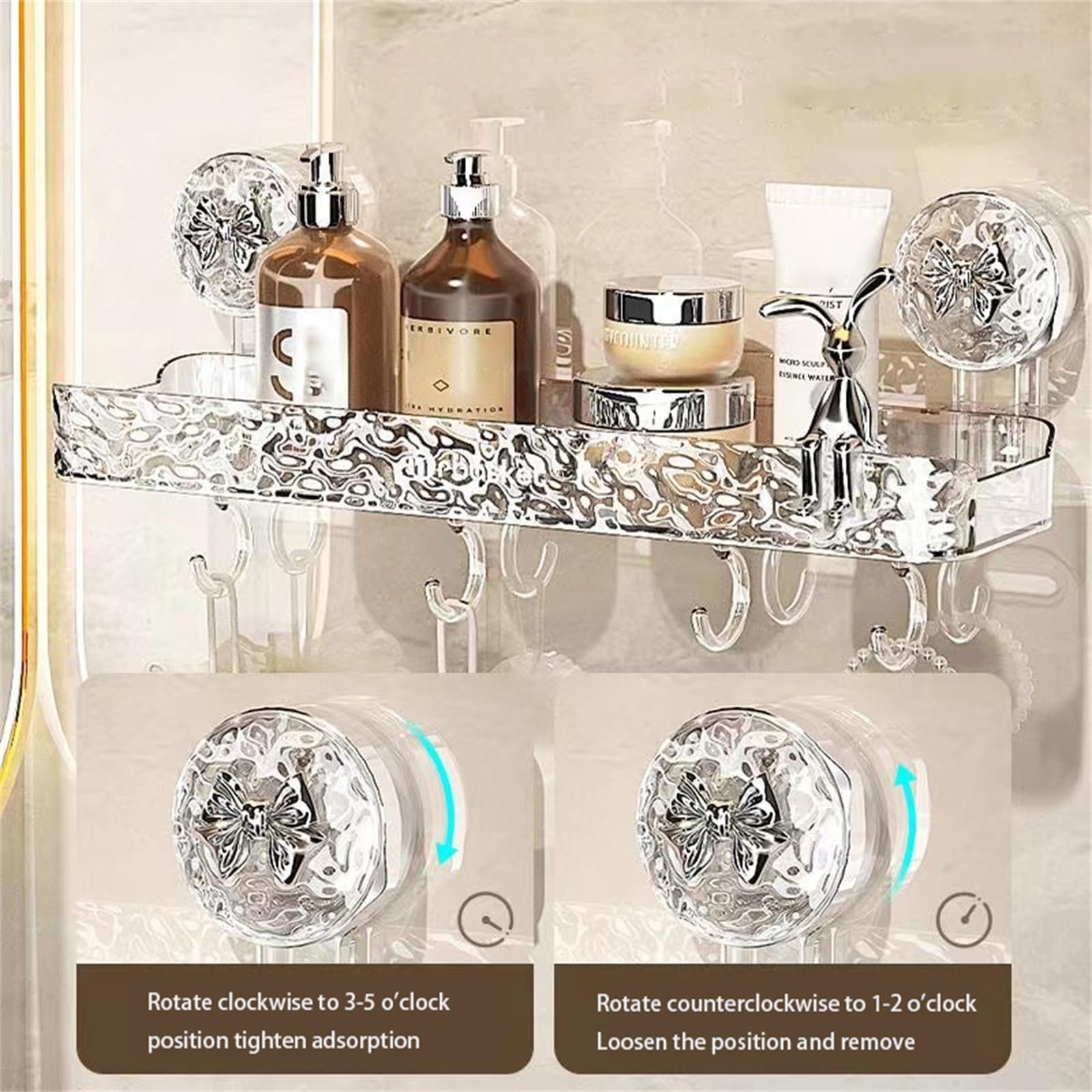 Last day Promotion 49% OFF - Light luxury style punch-free storage rack