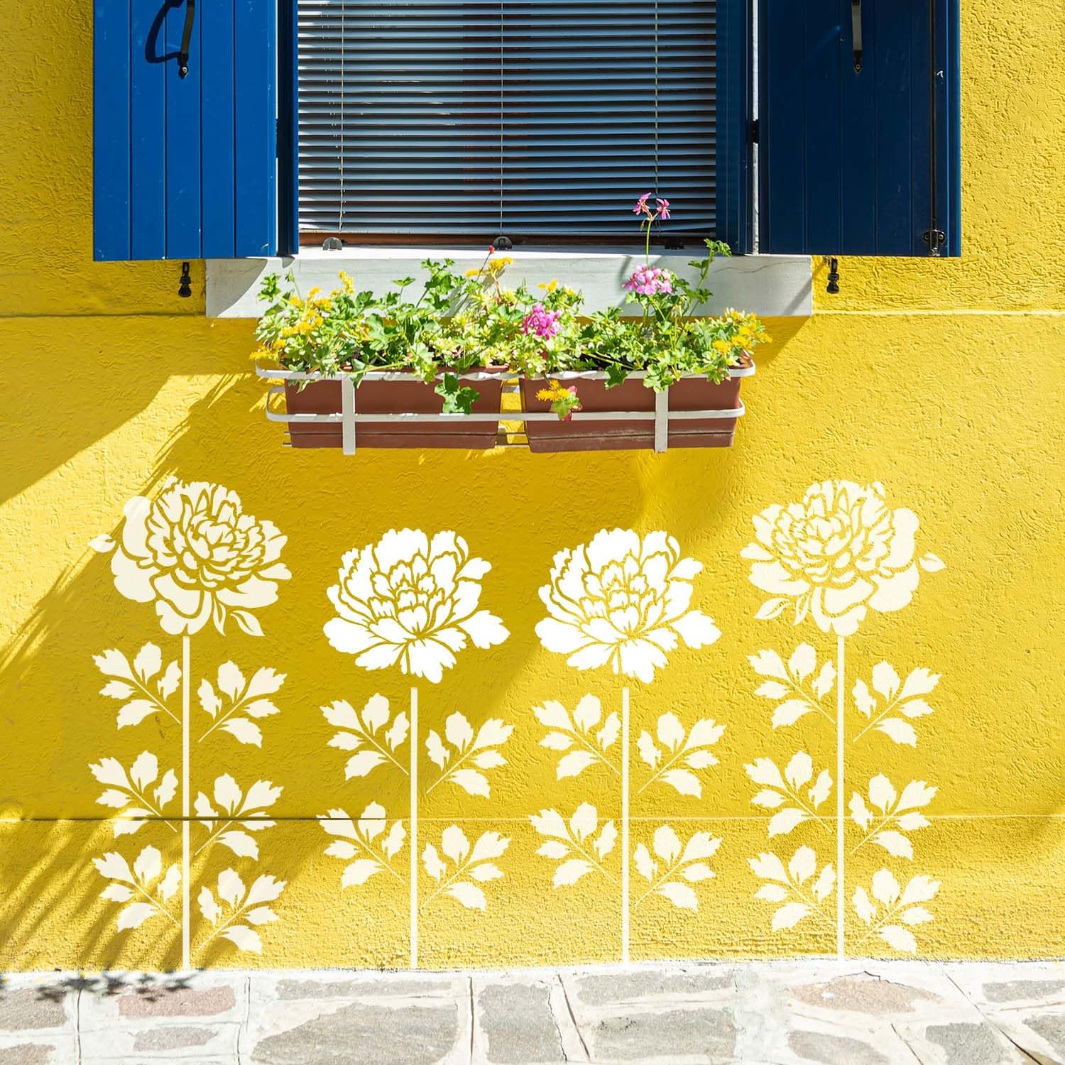 🏡Last Day 75% OFF -Garden Fence Large Flower Stencils🌻DIY Decoration