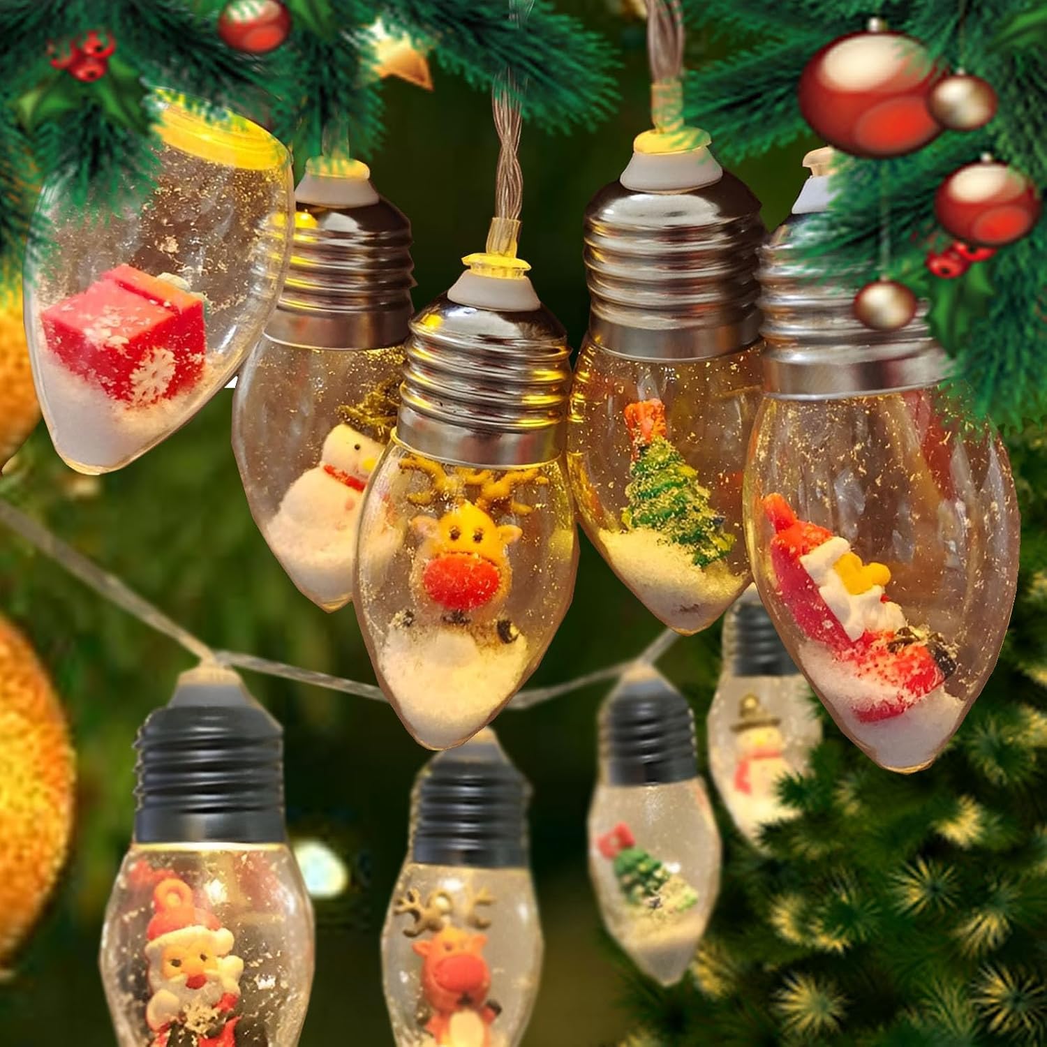 🔥TodDay 40% OFF🎄Christmas Vintage Decor String Light - Led Bulbs String Lights🎅