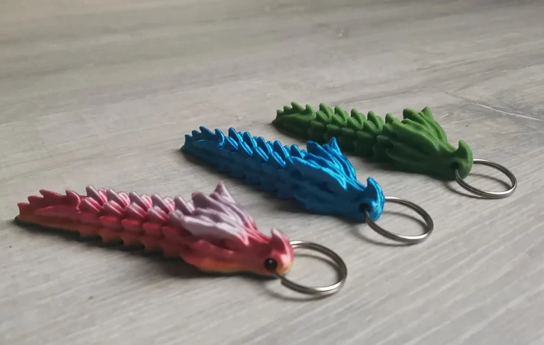 🐉3D Printed Bone Dragon Keychain🔥Buy 2 Free Shipping