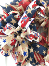 🔥Handmade God Bless America Patriotic Wreath