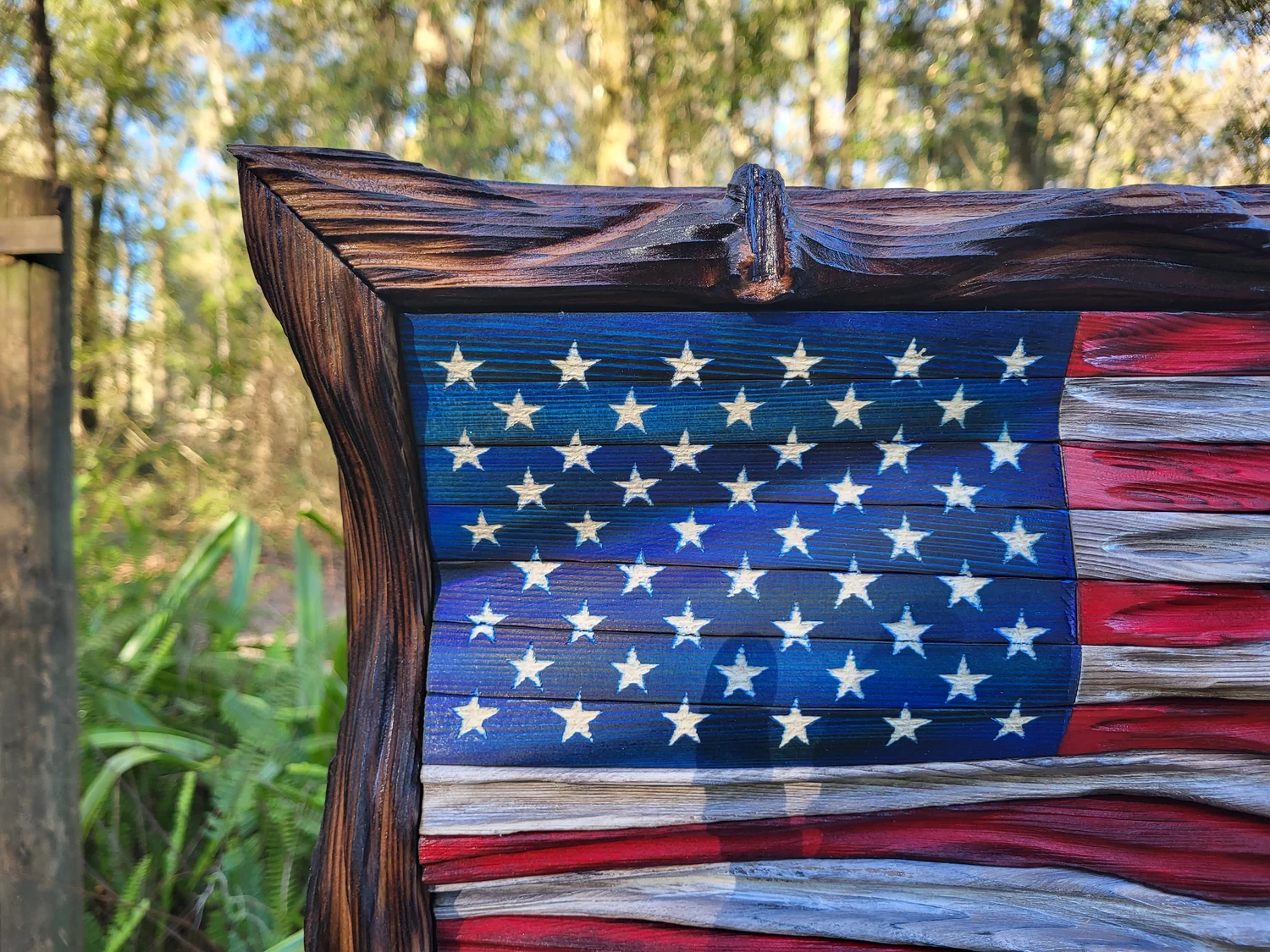 🔥Handmade Honor US Flag With Cypress Trim-Buy 2 Get Free Shipping