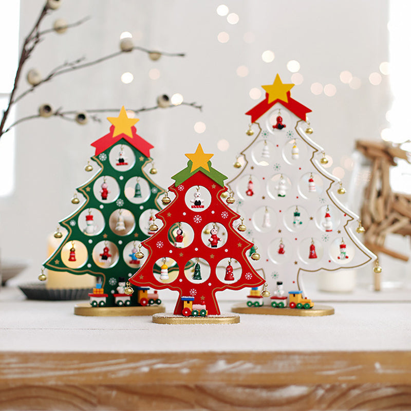 (🎄2022 Christmas Hot Sale- 49% OFF) DIY Wooden Mini Christmas Tree Set-Buy 4 Get Extra 20% OFF