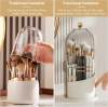 🪥 Dustproof Rotating Toothbrush & Makeup Brush Holder