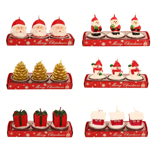 Christmas Candles for Home Party Halloween Christmas Wedding Holiday Celebration Decoration