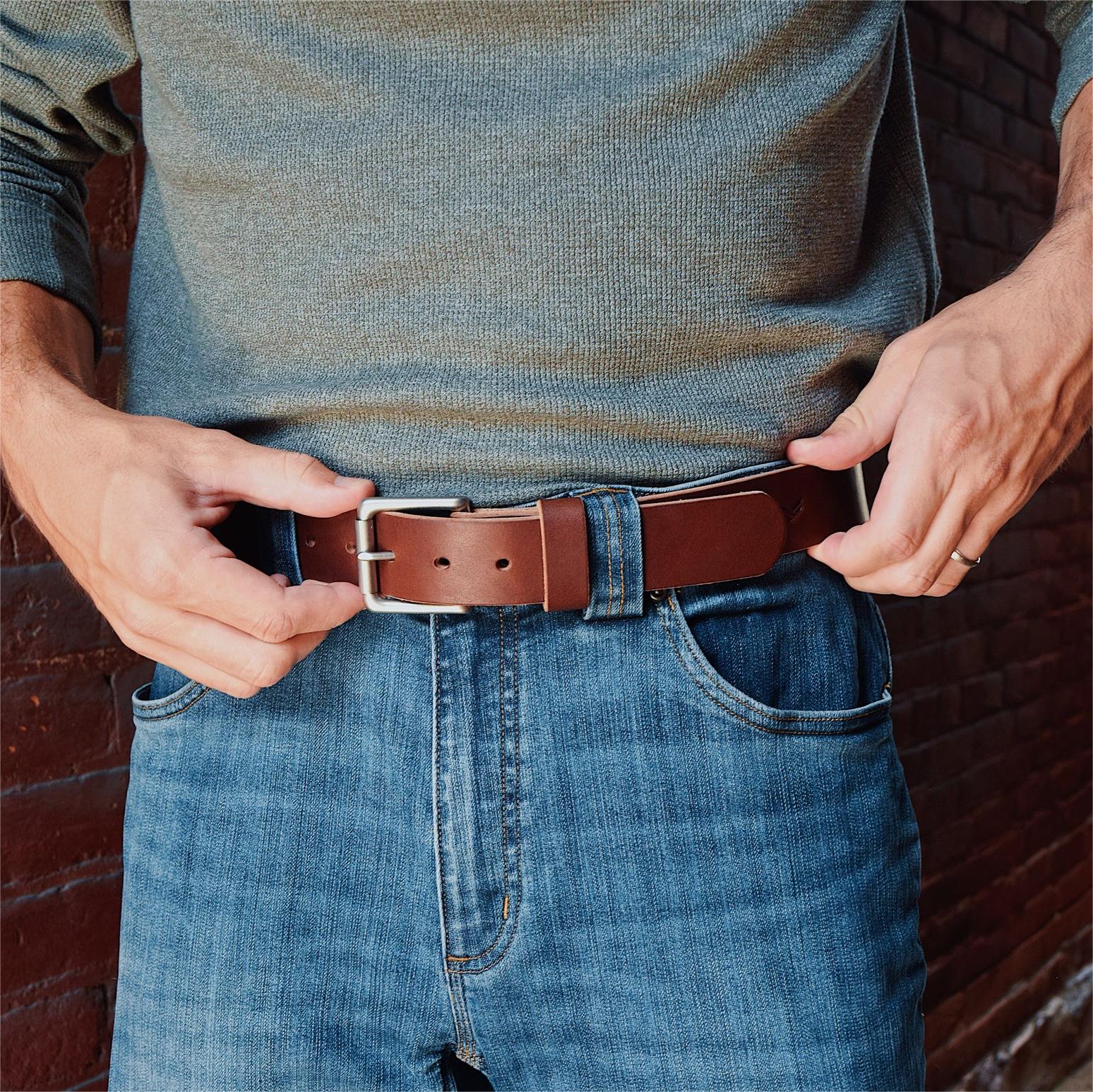 🔥This Week's Special Price $24.98-Handmade full-grain leather belt