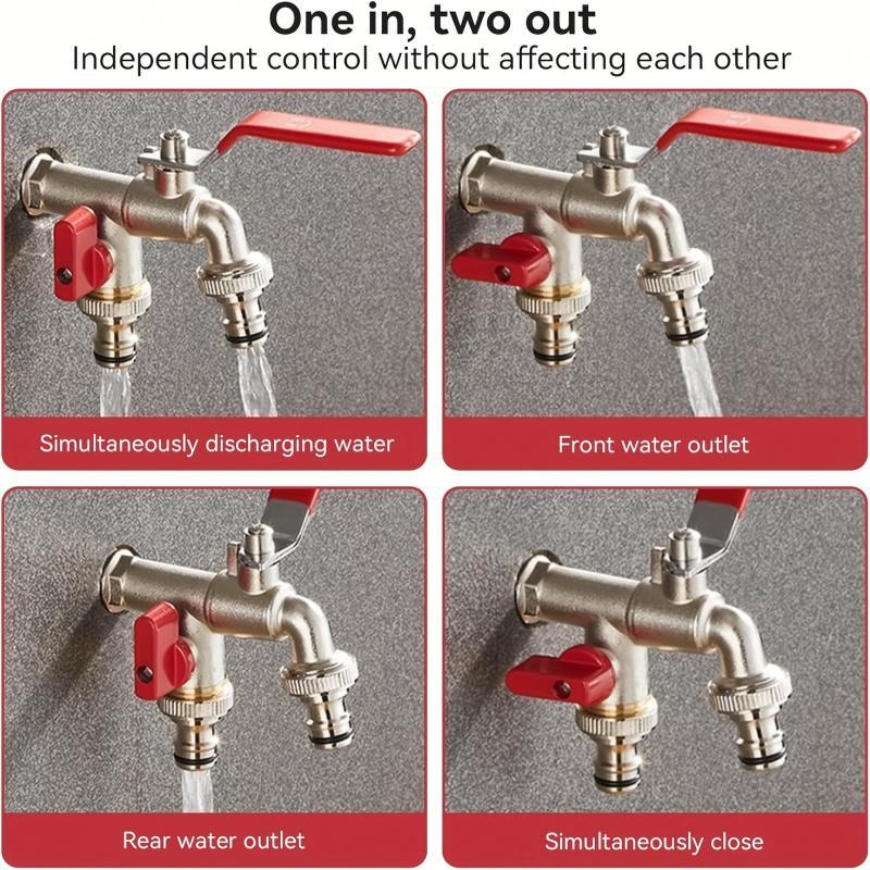 💥LAST DAY SALE 50% OFF💥Double Outlet Outdoor Tap