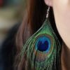 ⚡⚡Last Day Promotion 48% OFF - Peacock Feather Fashion Earrings🔥BUY 2 GET 1 FREE