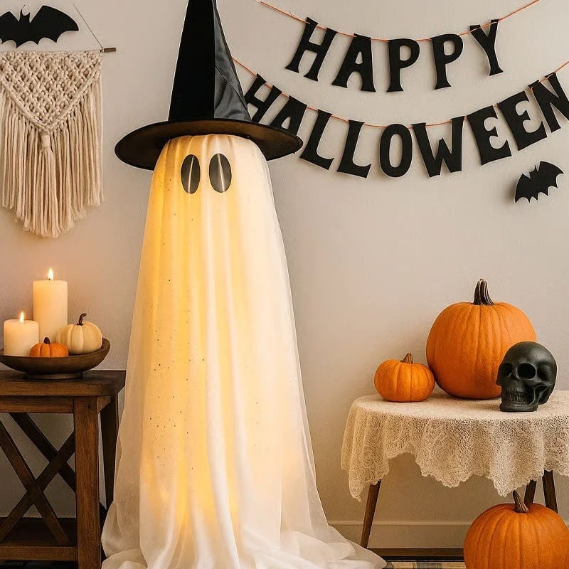 🔥Halloween Decoration Top 1 - 👻✨Giant Glittering Ghost - outdoor/indoor