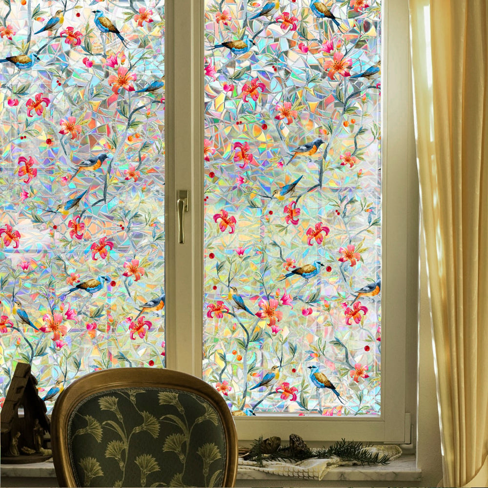 (🌲Early Christmas Sale - 49% OFF) Sun Catcher Prismatic Bird Window Film,43x100 CM