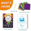 Halloween Arts Foil Fun Craft Colouring Books with Painting Tools