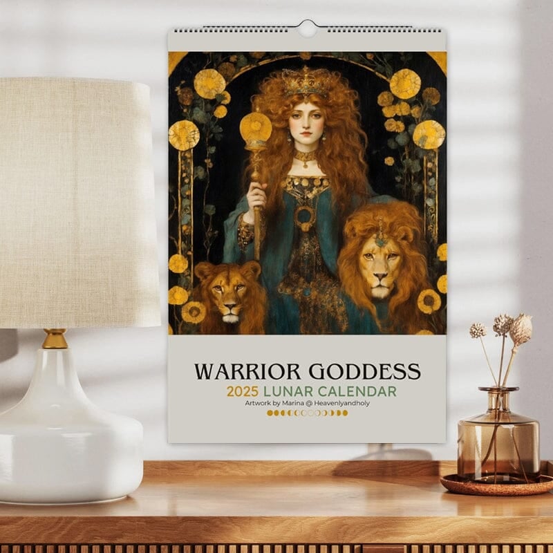 📅Warrior Goddess 2025 Moon Phase Calendar