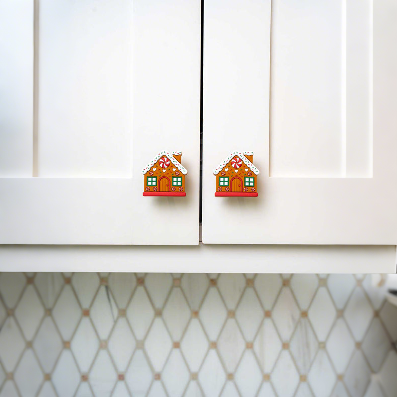 Gingerbread House Knobēz 6 pack