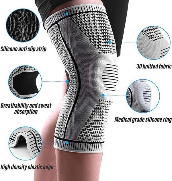 Knee support for relief, stabilization and activation