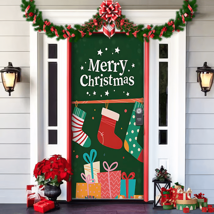 🌟Last day to get 49% off🌟2025 Christmas and Halloween front door decoration