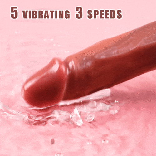 9.17In 5 Beads Rotating Swing 8 Vibrating Dildo remote control