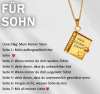 🎁💗Meine kleine Stern-Buch-Kette für Tochter & Sohn, Geburtstagsgeschenk, Abschluss-Schmuck der Liebe
