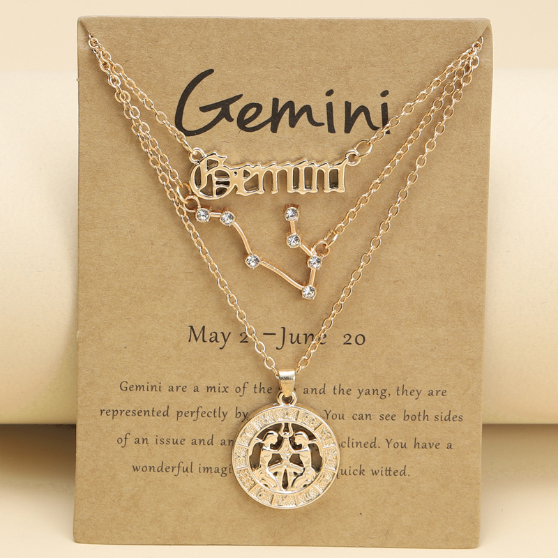 💝2024 V-Day Idear Gift♎12 Constellation Retro Necklace