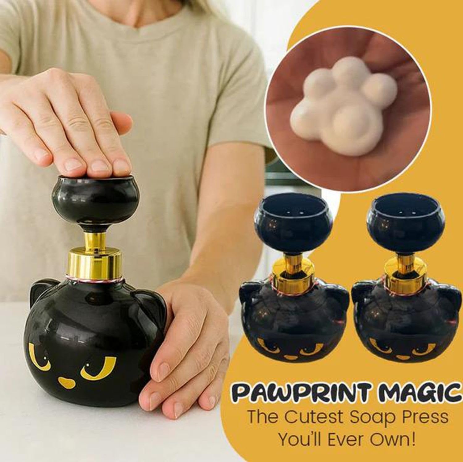 🔥Last Day Promotion 50% OFF🔥Black Cat Soap Dispenser