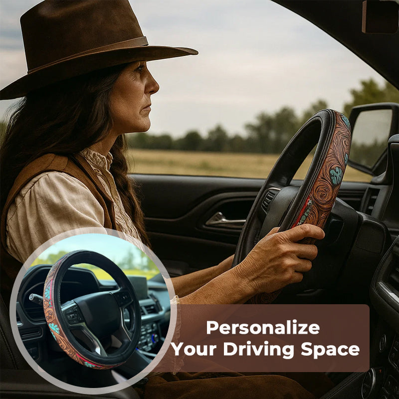 ⏰LAST DAY SALE 50% OFF🔥Western Steering Wheel Cover