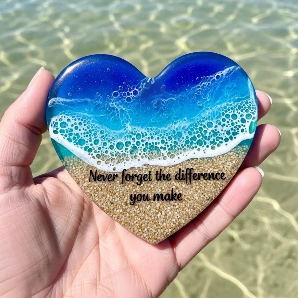 🔥 🌊💖Ocean Pocket Heart