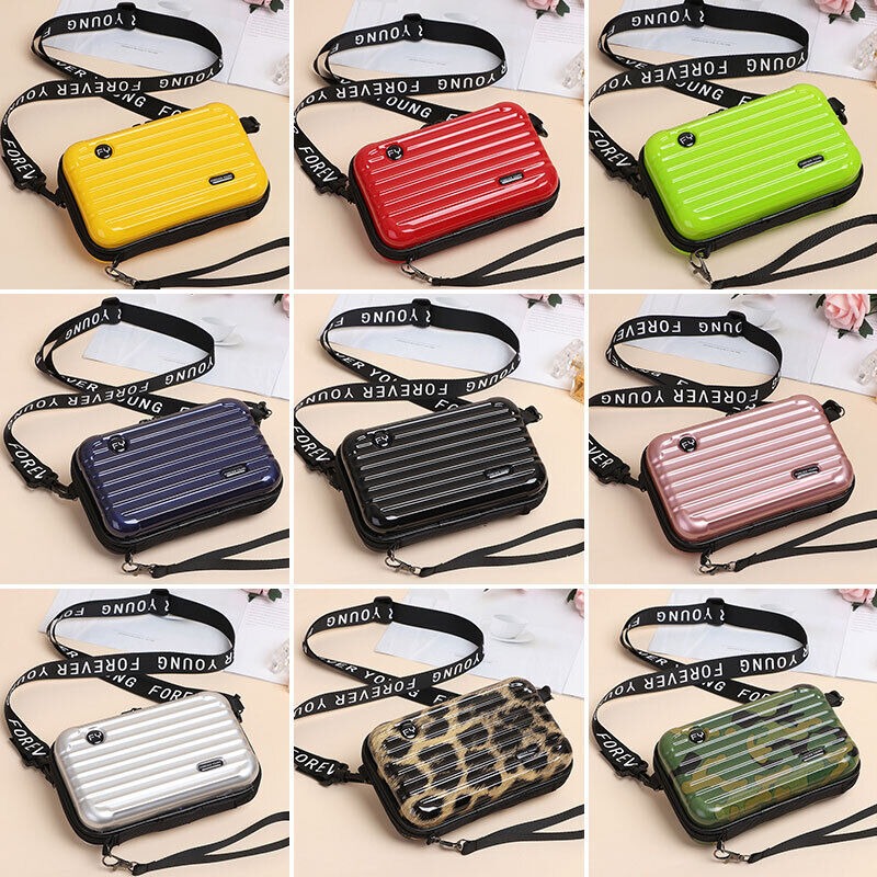 🔥(Last Day Sale- 50% OFF) Mini Suitcase Shape Crossbody Bag Shoulder Bag