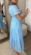 Women's V-neck Hollow Casual Stitching Dress