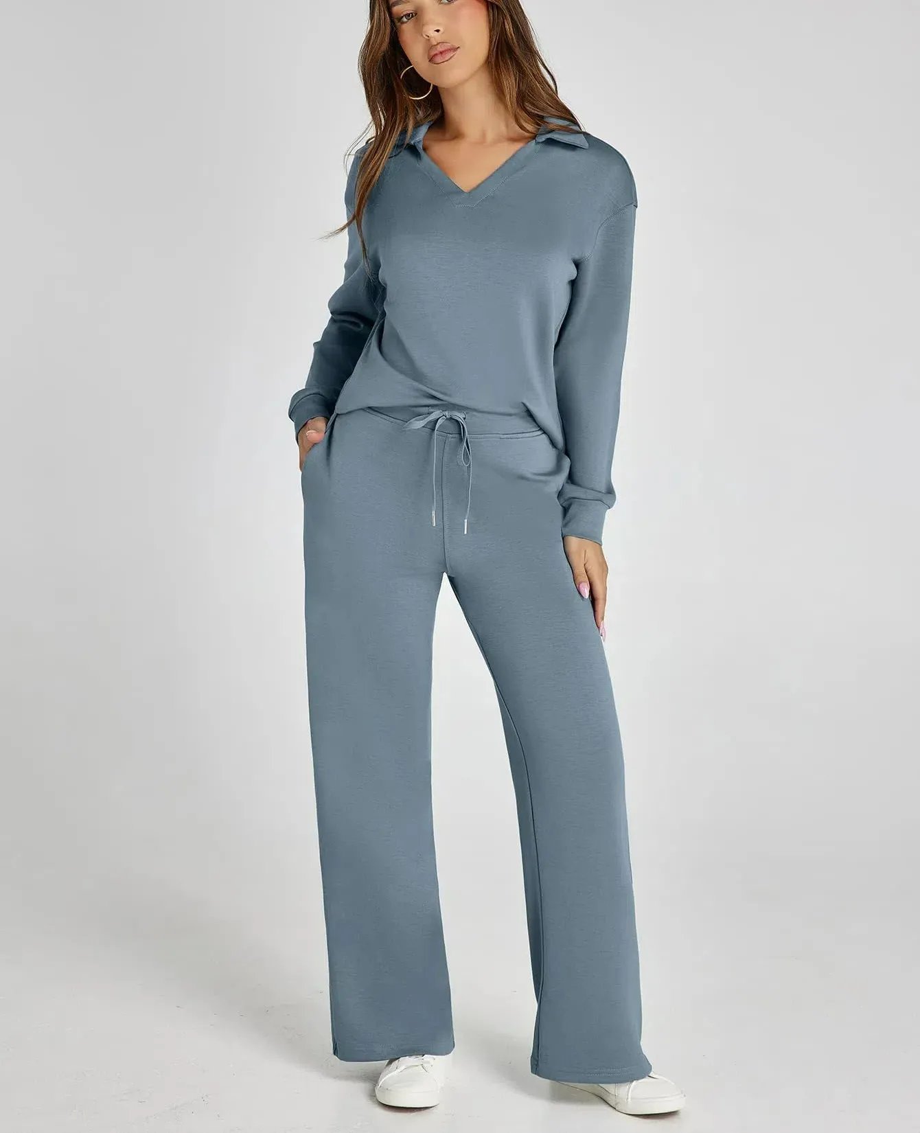 🎄TikTok Christmas Sale - 70% OFF🎄Women's 2 Piece Sets Outfits Casual Long Sleeve Sweatsuits Sets