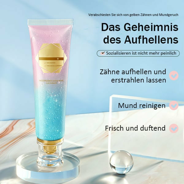 🔥Letzter Tag 49% Rabatt🦷Zahnpasta mit Niacinamid-Aufhellung