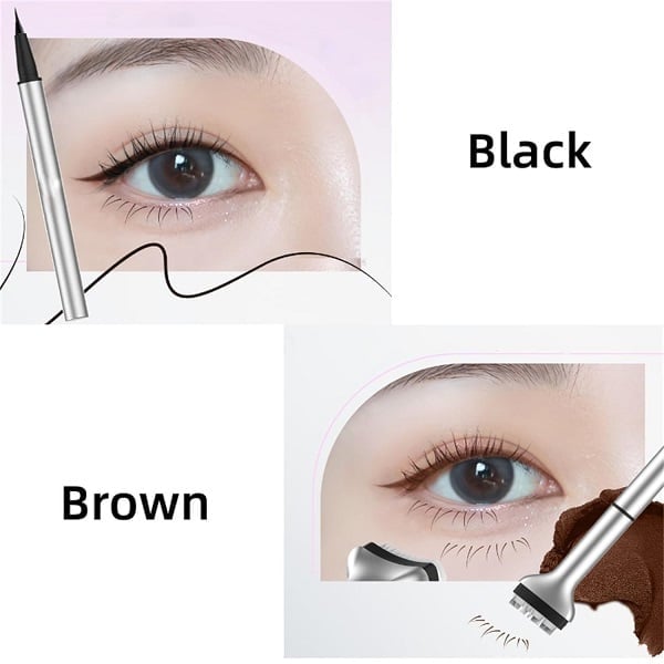 🔥NOW Save 49% OFF🔥2-in-1 Eyeliner & Lower Eyelash Stamp Set