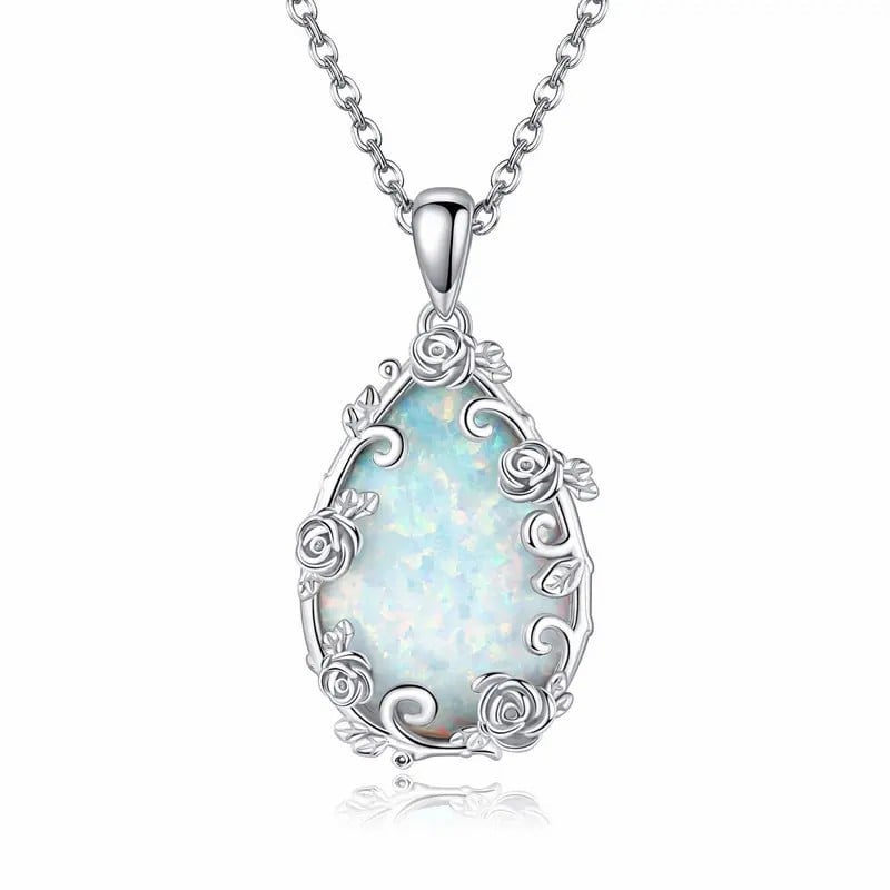 Lucky Rose Opal Necklace