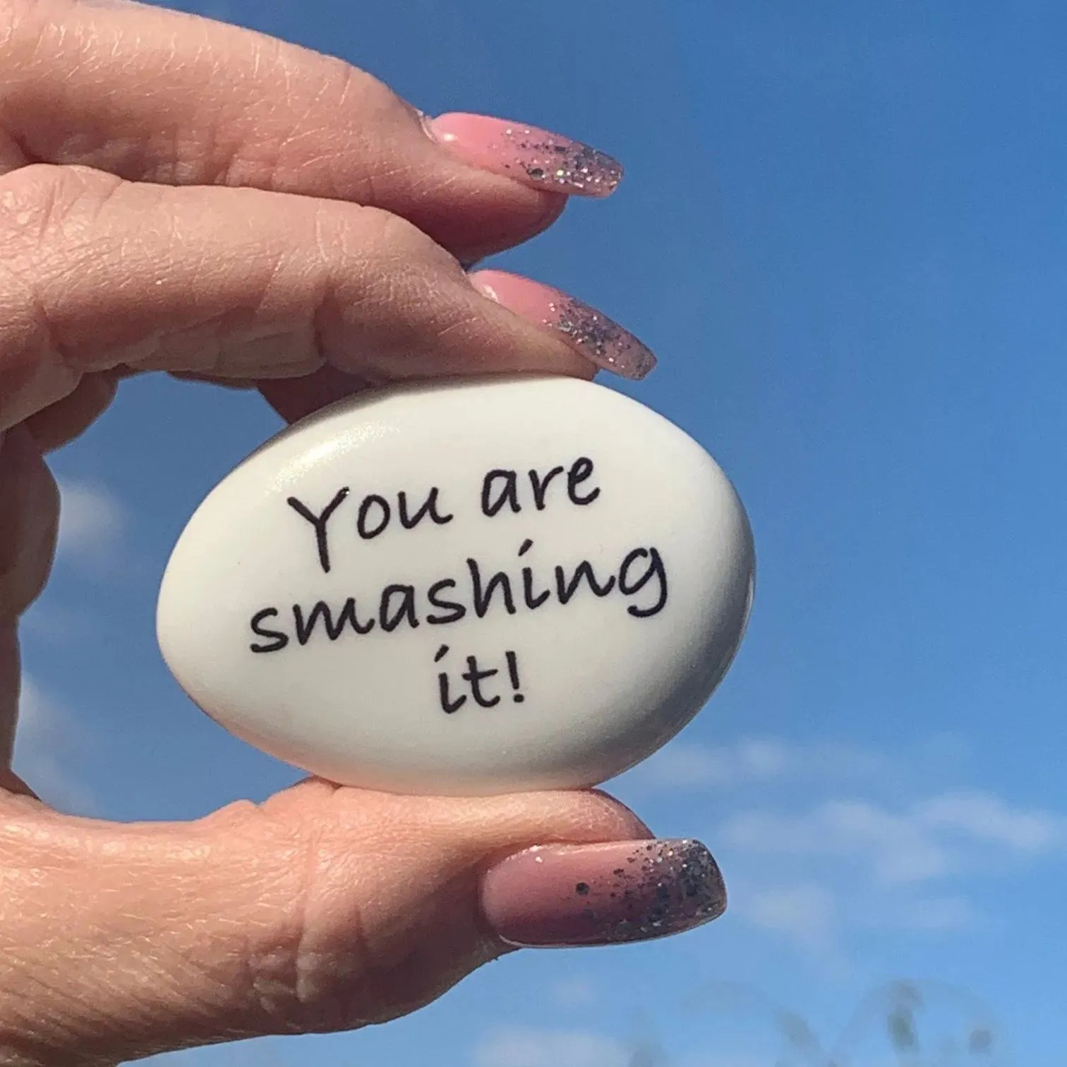 💖Positive Pocket Hug Pebble