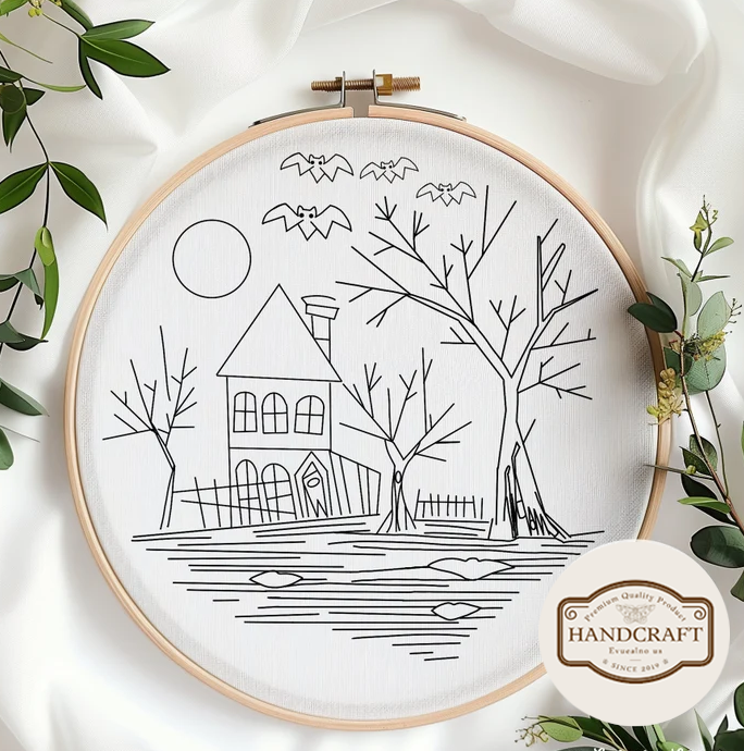 🔥Early Halloween Promotion !!! - Halloween Embroidery KIT [ Buy 2 save 15% ]