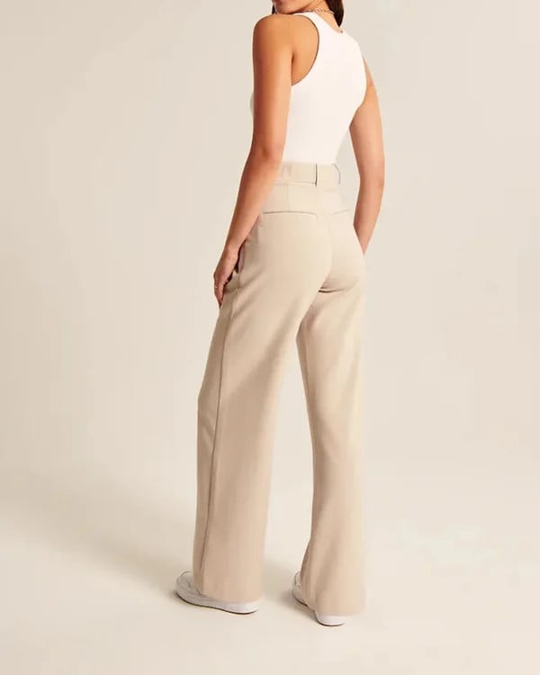 HIGH WAIST TAILORED WIDE LEG PANTS - Buy 2 Get Extra 10% OFF & FREE SHIPPING