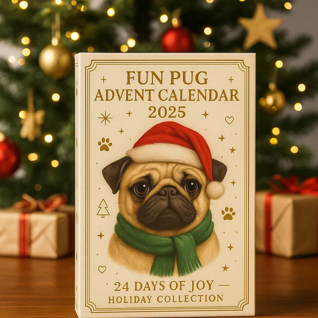 🔥Last Day 50% OFF -🎄Fun Pug Advent Calendar 2025