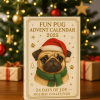 🔥Last Day 50% OFF -🎄Fun Pug Advent Calendar 2025