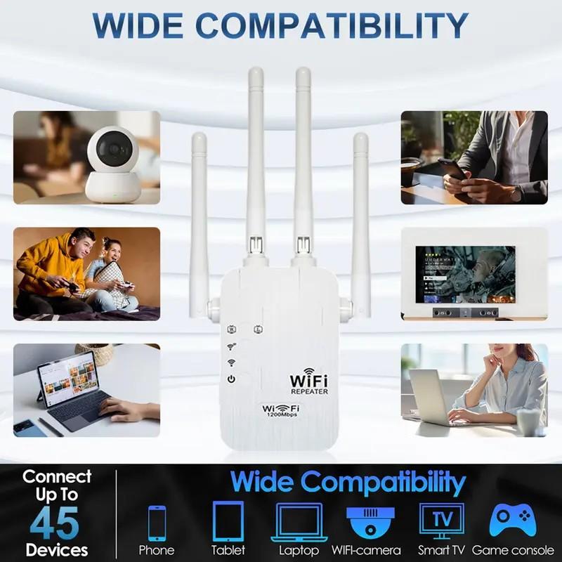 🔥Last Day 50% OFF - 2025 Enhanced WiFi Extender, 1200Mbps Dual-Band (5GHz/2.4GHz) Signal Booster