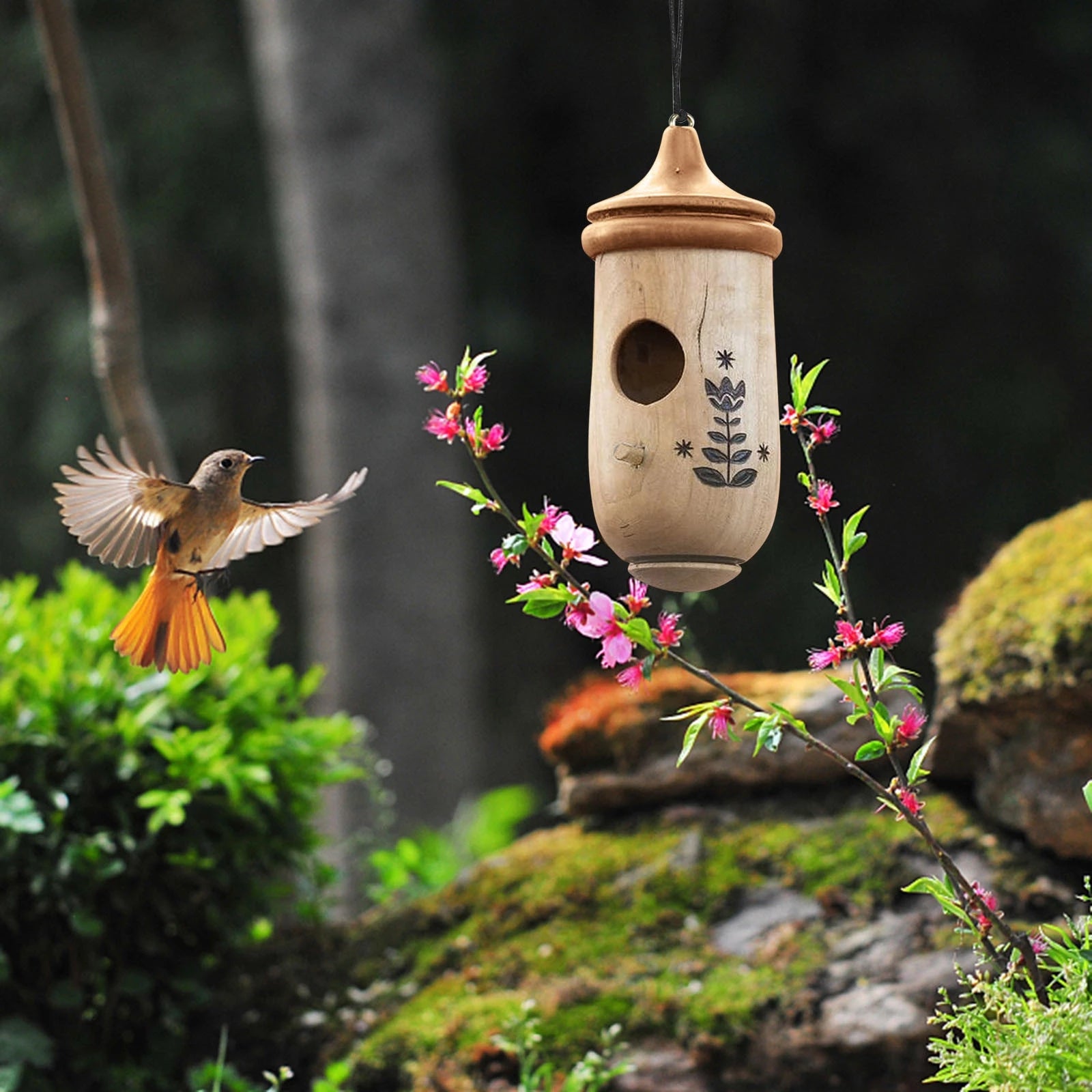 (Last Day Promotion - 50% OFF) Wooden Hummingbird House, BUY 2 FREE SHIPPING