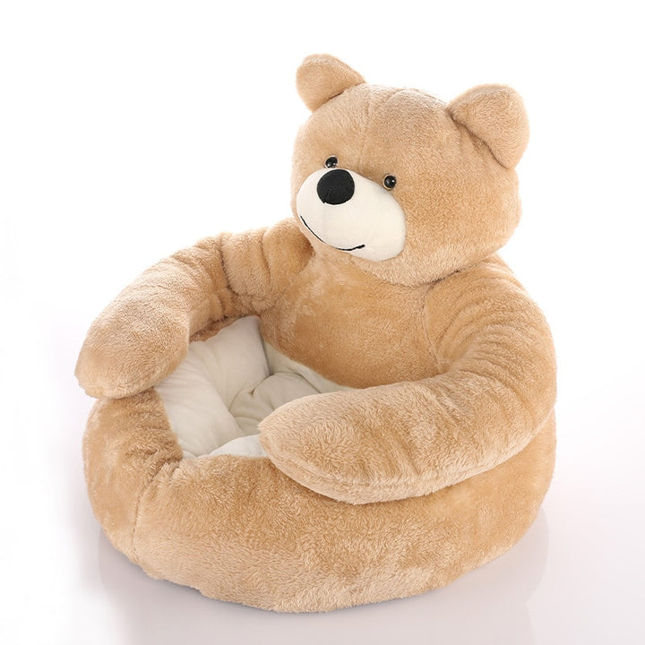 Teddy Bear Cuddler Cat Bed Dog Bed