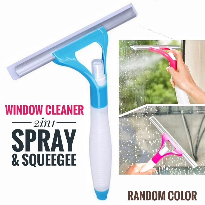 (🎄CHRISTMAS SALE NOW-48% OFF) 2 in 1 Spray Glass Cleaning Scraper(BUY 2 GET FREE SHIPPING)