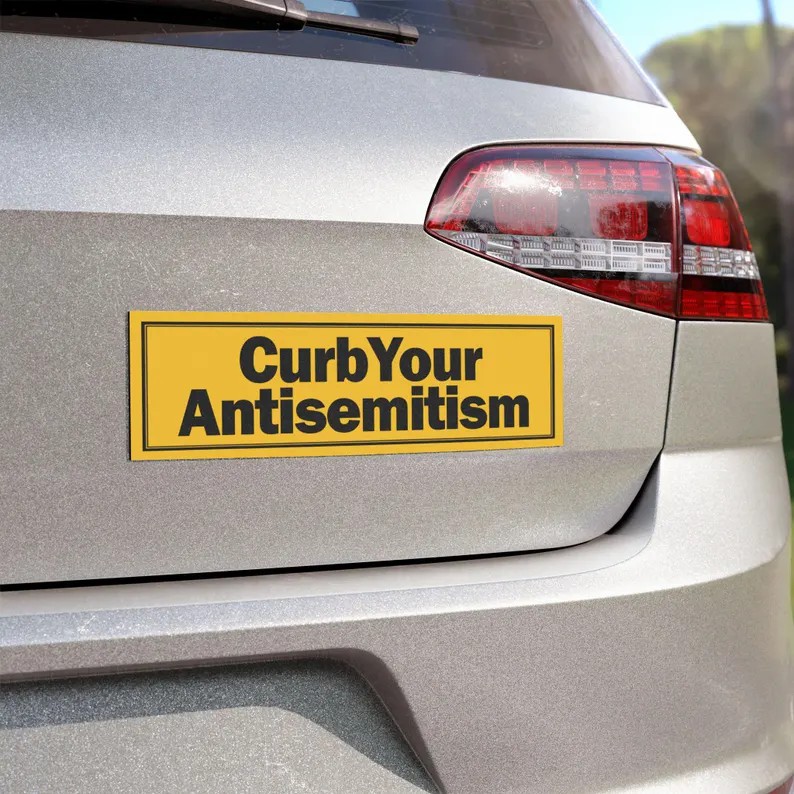 Antisemitic Car Magnet Stickers