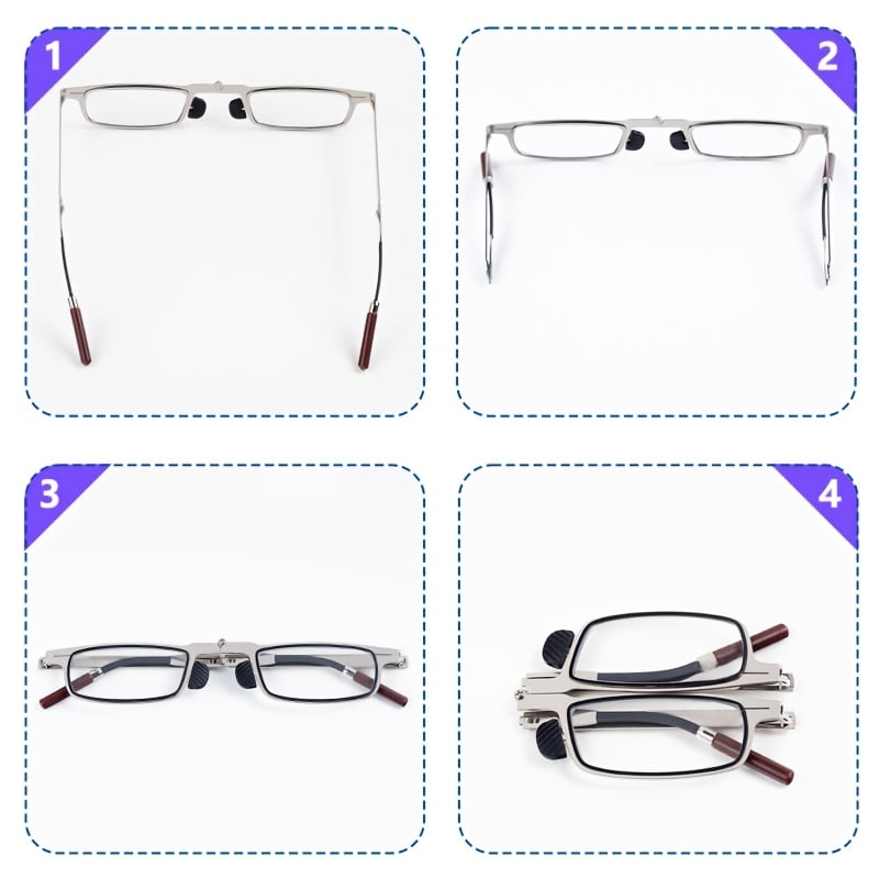 ⏰LAST DAY SALE 50% OFF💥Folding Portable Anti-Blue Light Anti-Fatigue Presbyopic Glasses