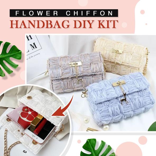 Flower Chiffon Ribbon Handbag DIY Kit