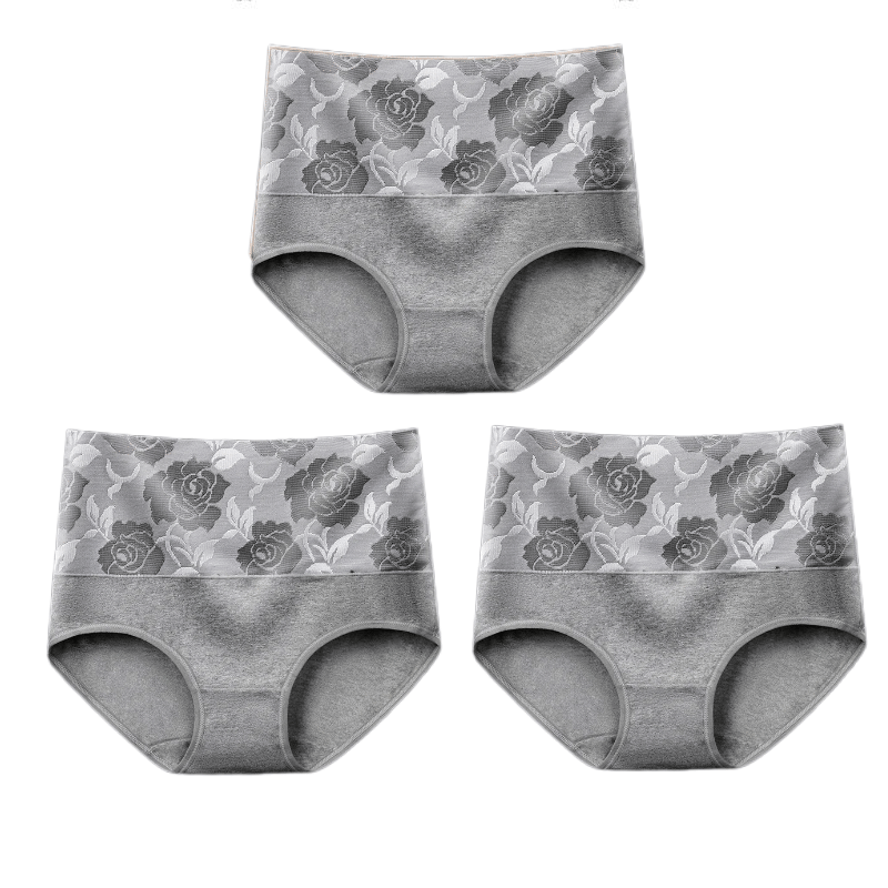 ✨Letzter Tag Kaufe 1 und erhalte 3 Packungen (JE NUR 6,33 €)🔥Damen-Slip mit hoher Taille und Bauchkontrolle aus reiner Baumwolle in Übergröße