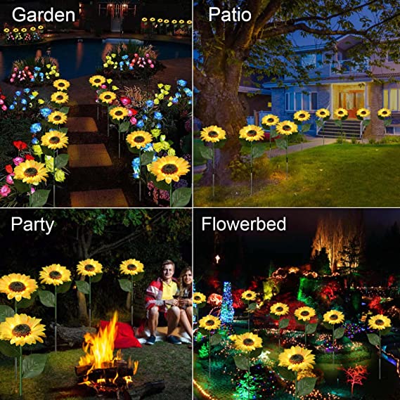 🌻Last Day 70% OFF-- Waterproof Solar Sunflower Light