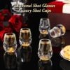 🔥Last Day Sale 49% OFF - BUY MORE&SAVE MORE-3D Glacier Glass Cup Crystal Gold Foil Shot Glasses