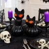 🎁TikTok Last Day Sale - 70% OFF🕸️ Black Cat of the Night – Color-Shifting Eyes Haunted Halloween Figurine